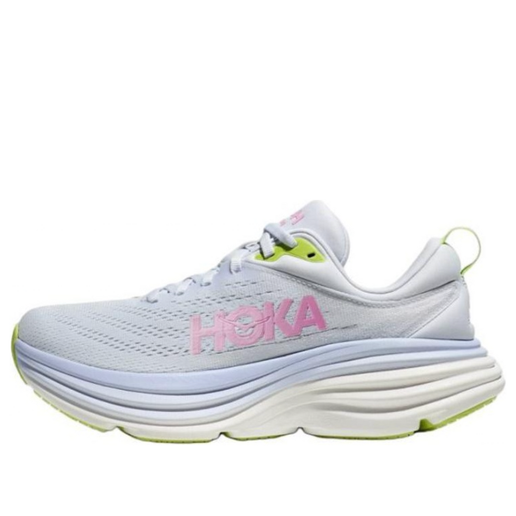 HOKA ONE ONE Bondi 8 Wide 'Glace de Mer Rose Crépuscule' - Femme