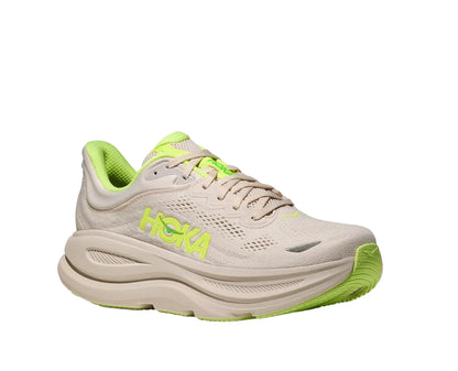HOKA Bondi 9 Homme — Grout Neon Yuzu — vue 6