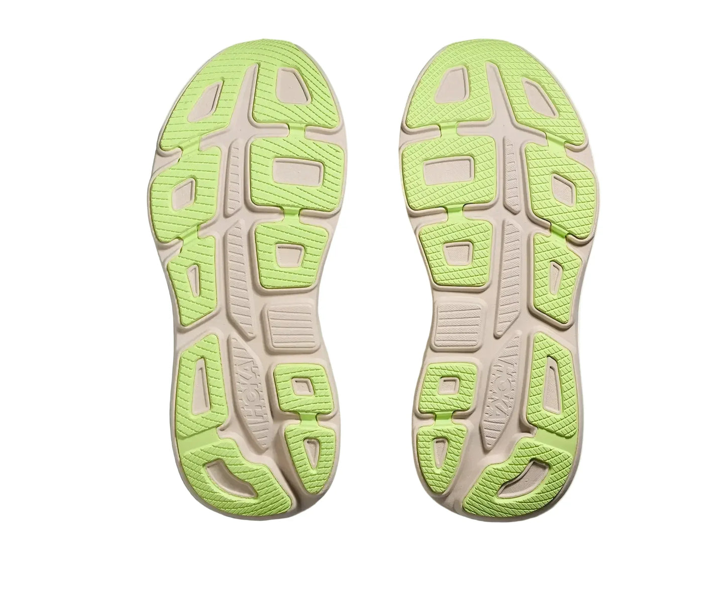 HOKA Bondi 9 Homme — Grout Neon Yuzu — vue 7