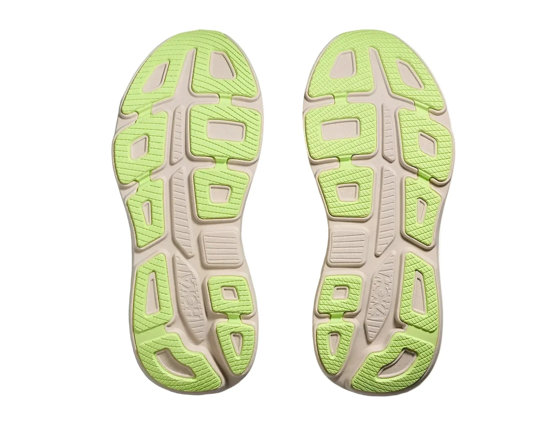 HOKA Bondi 9 Homme — Grout Neon Yuzu — vue 7
