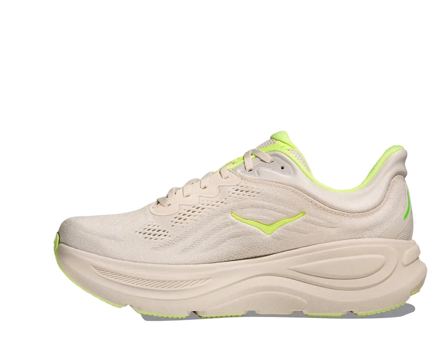 HOKA Bondi 9 Homme — Grout Neon Yuzu — vue 8