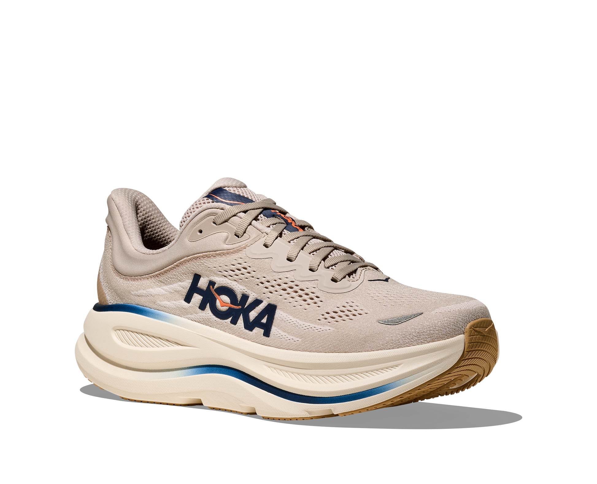 HOKA Bondi 9 Homme Large — Stucco Grout — vue 3