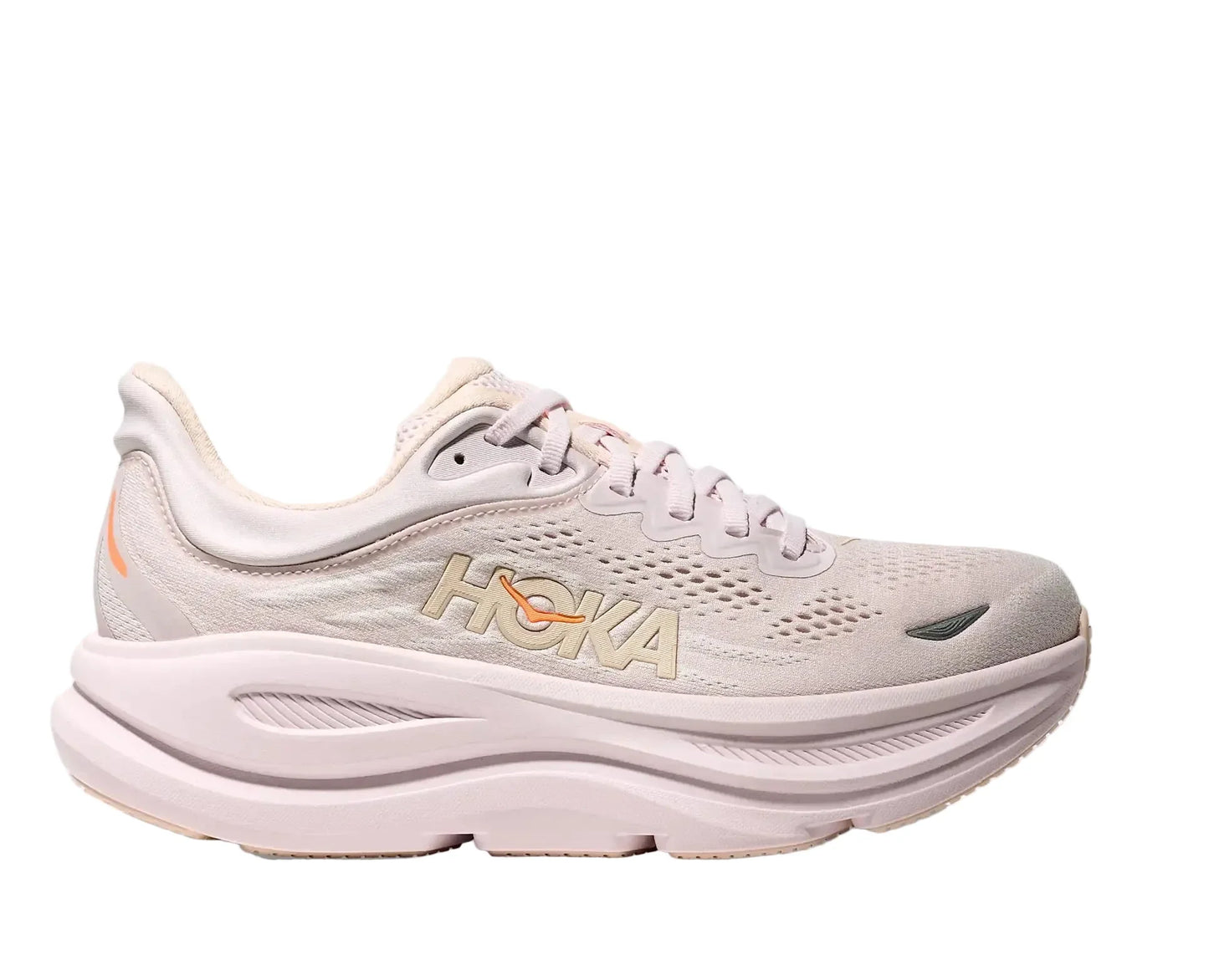 HOKA Bondi 9 Femme — Lilac Cream Tangerine Glow — vue 1