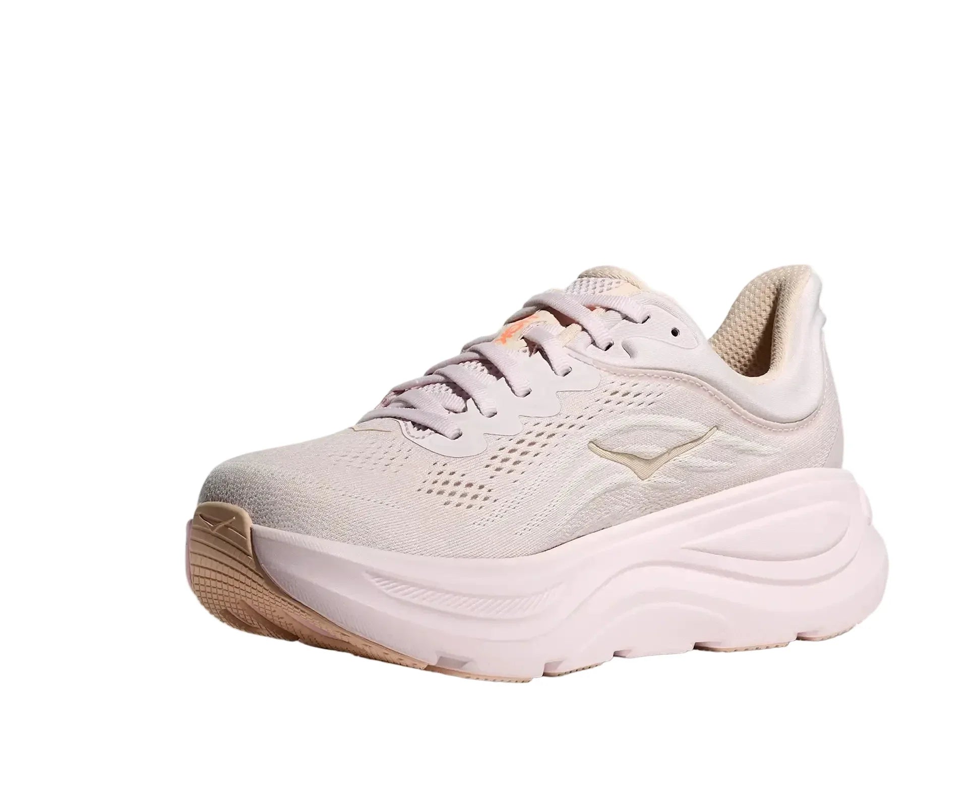 HOKA Bondi 9 Femme — Lilac Cream Tangerine Glow — vue 3