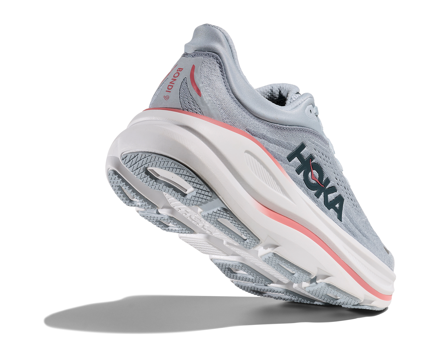 HOKA Bondi 9 Femme — Mineral Blue Washed Blue — vue 4