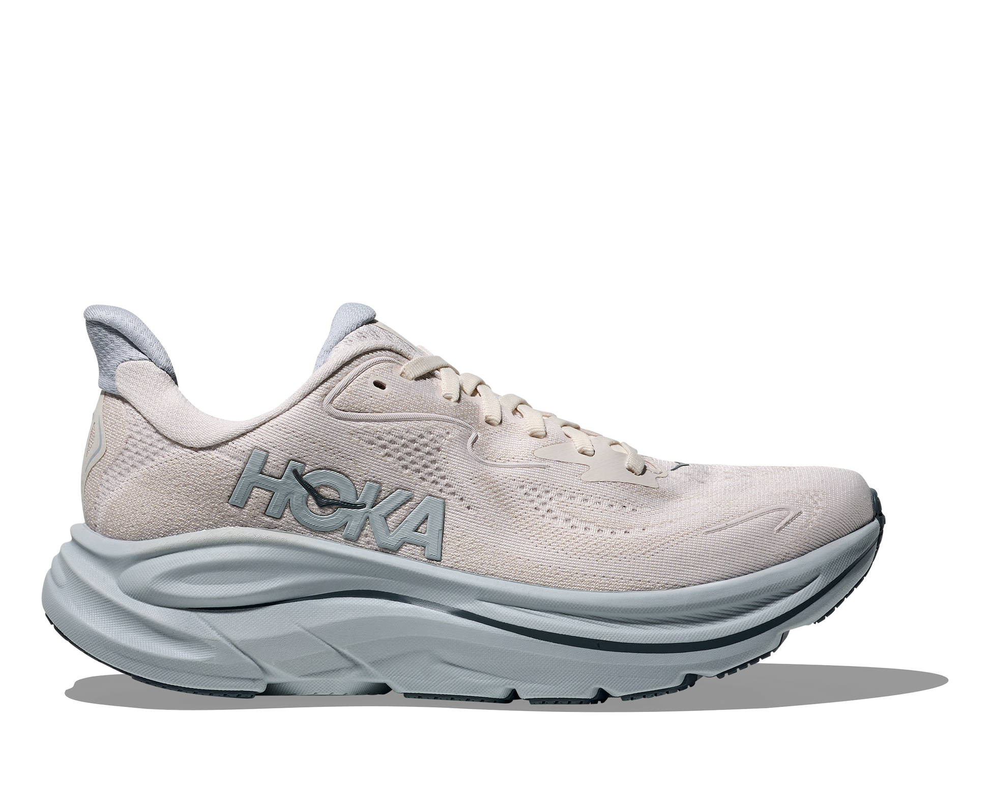 HOKA Clifton 10 Femme — Grout Mineral Blue — vue 1