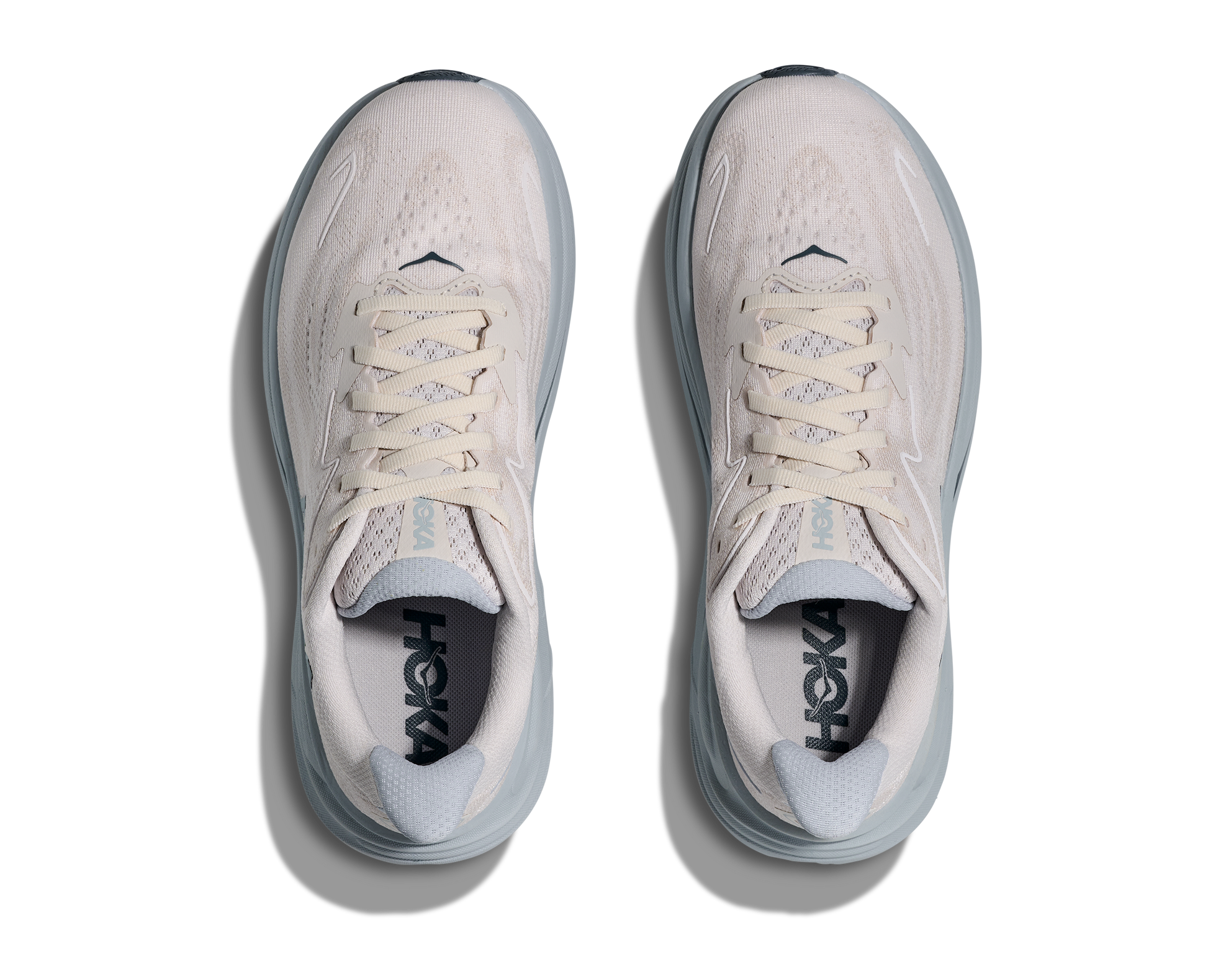 HOKA Clifton 10 Femme — Grout Mineral Blue — vue 2
