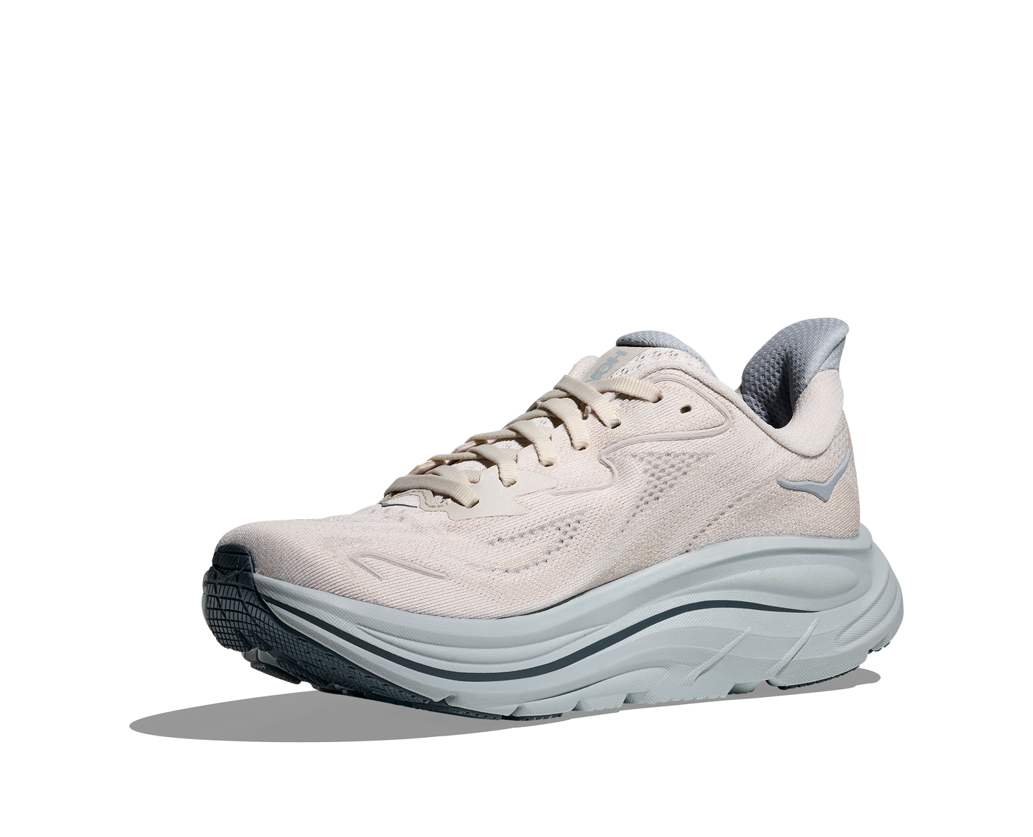 HOKA Clifton 10 Femme — Grout Mineral Blue — vue 3