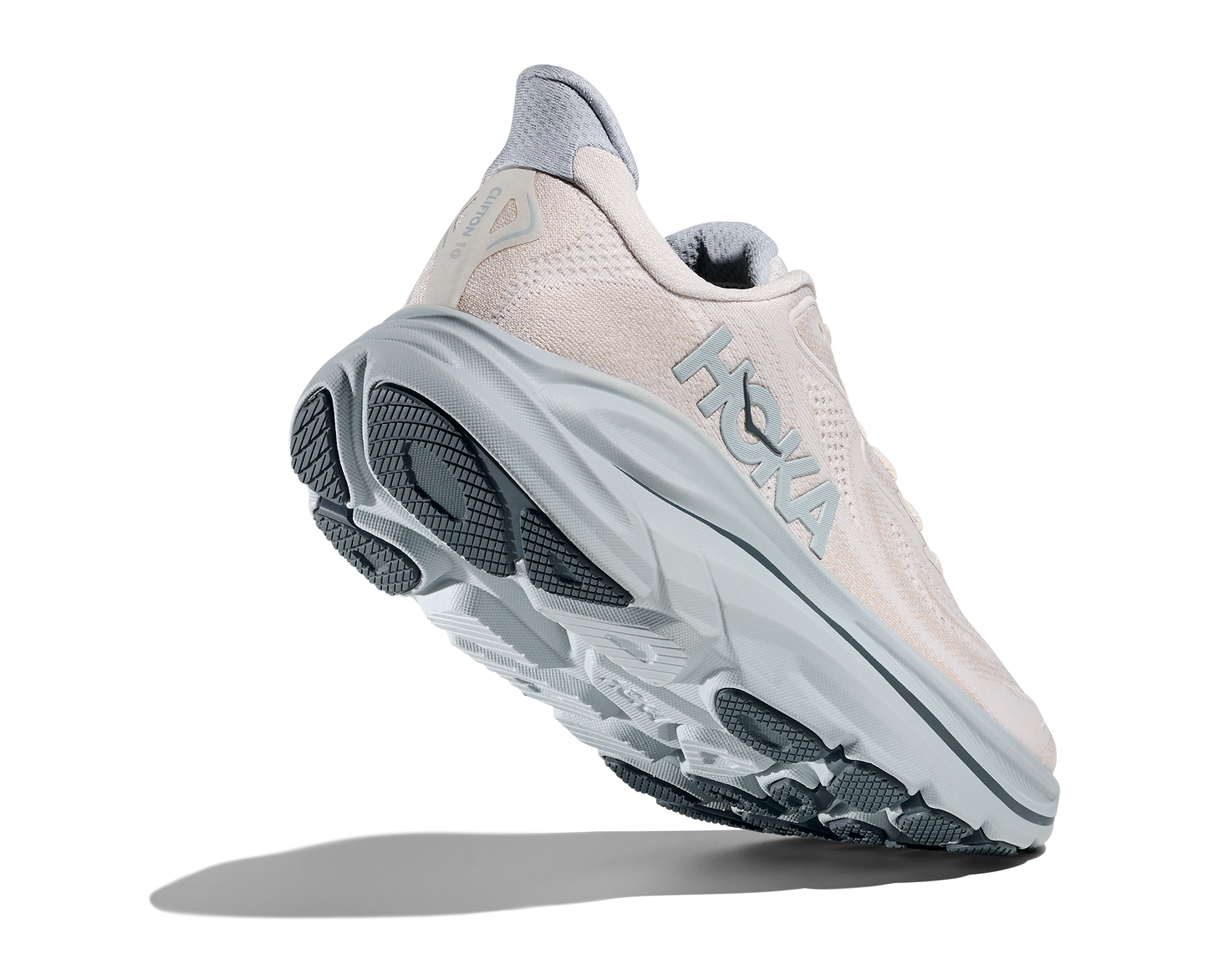 HOKA Clifton 10 Femme — Grout Mineral Blue — vue 4