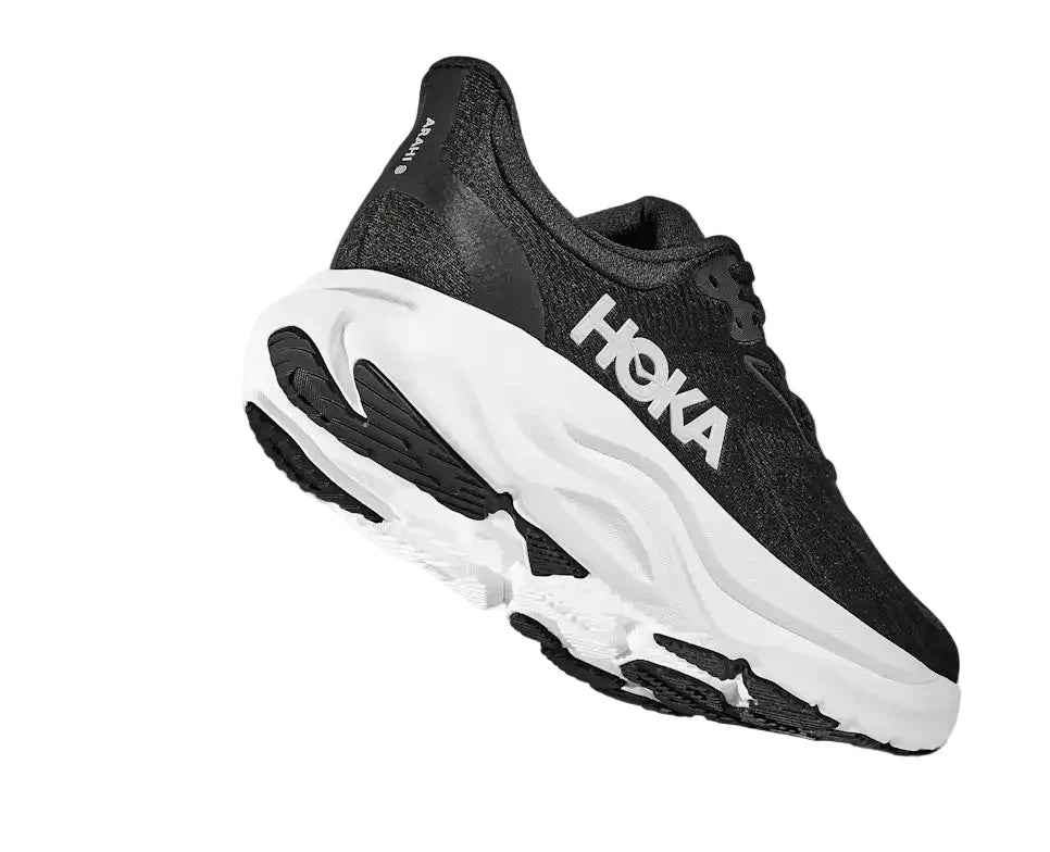 HOKA Arahi 8 Homme — Black White — vue 4