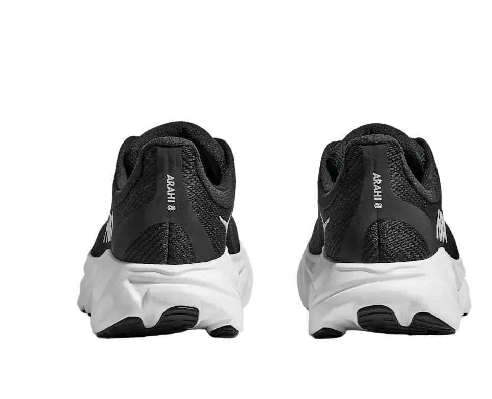 HOKA Arahi 8 Homme — Black White — vue 5