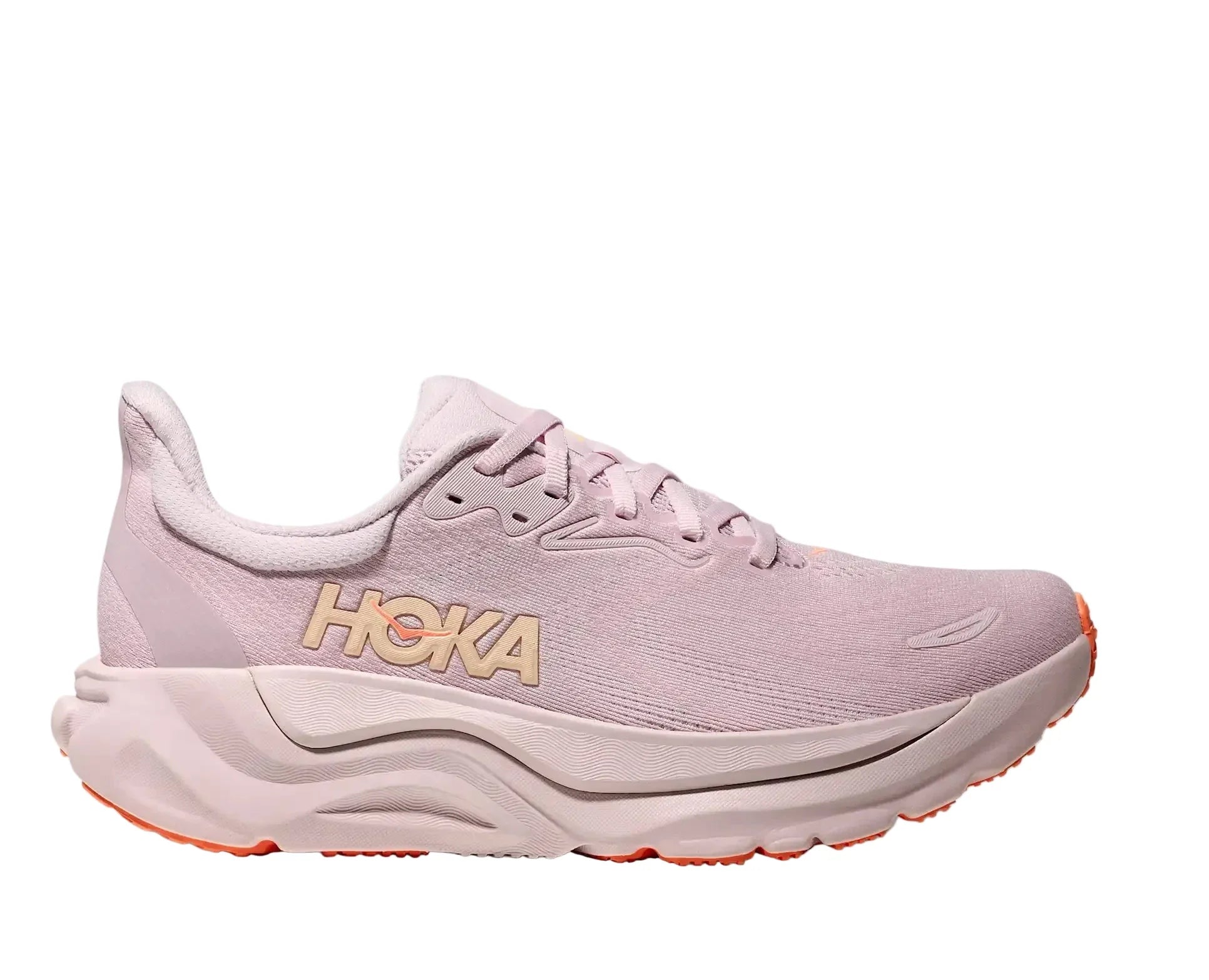 HOKA Arahi 8 Femme — Lilac Cream Neon Cantaloupe — vue 1
