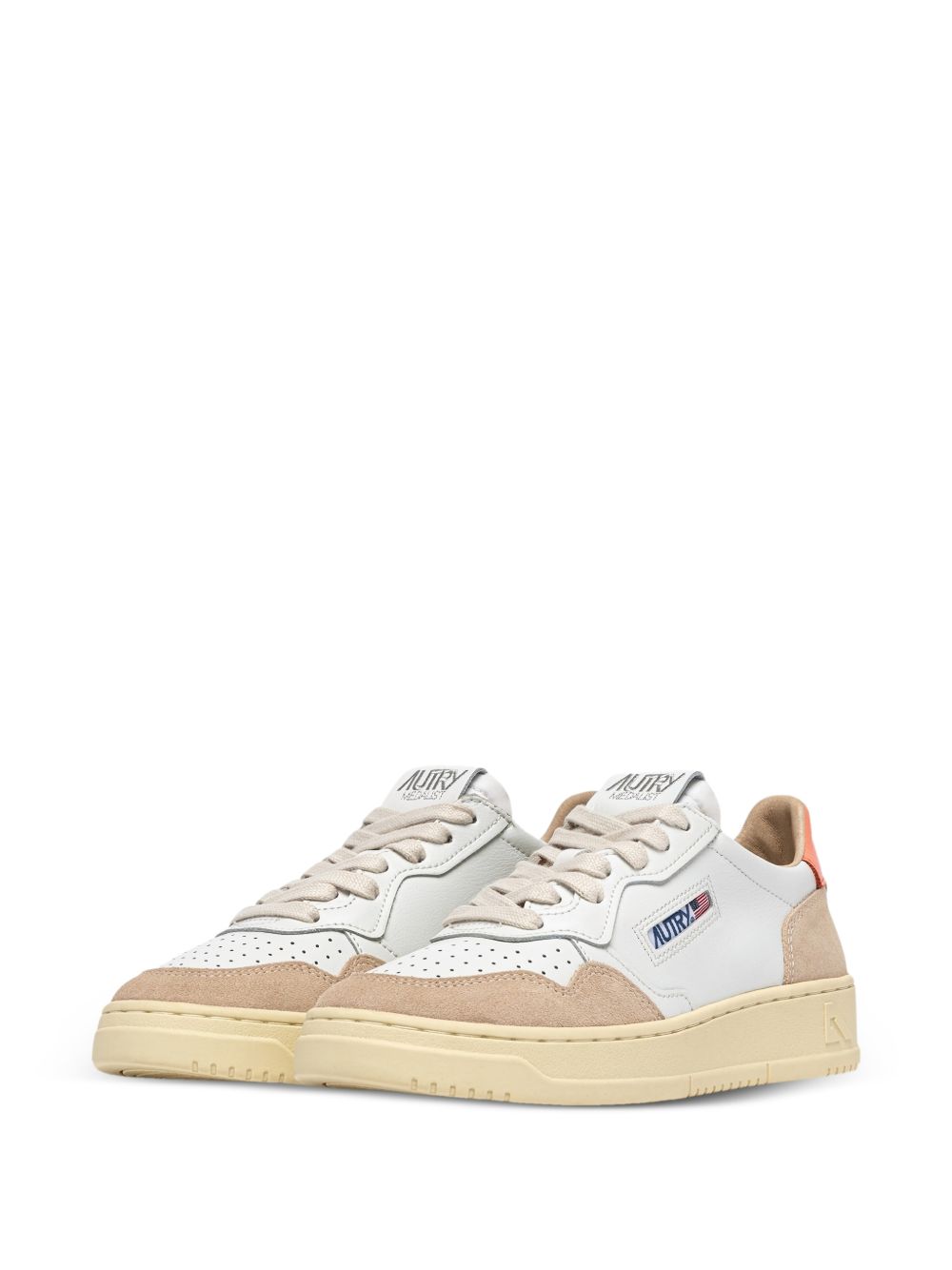 Autry Medalist Donna Sneakers Bianco/Beige/Arancione