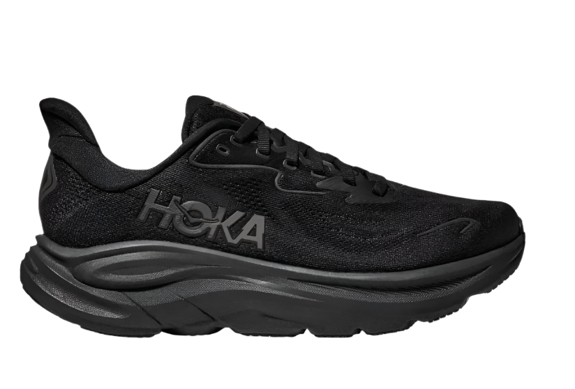 HOKA Clifton 10 Homme — Triple Black — vue 1