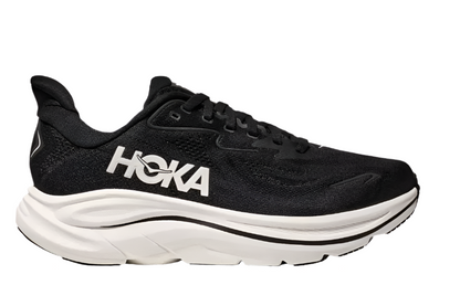 HOKA Clifton 10 Homme — Black White — vue 1