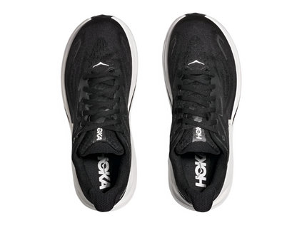 HOKA Clifton 10 Femme — Black White — vue 2