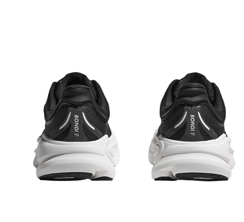 HOKA Bondi 9 Homme — Black White — vue 5