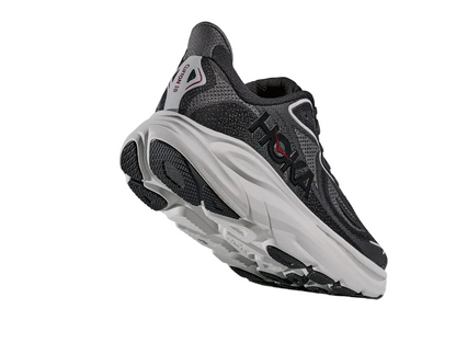 HOKA Clifton 10 Homme — Carbon Black Satellite Grey — vue 4