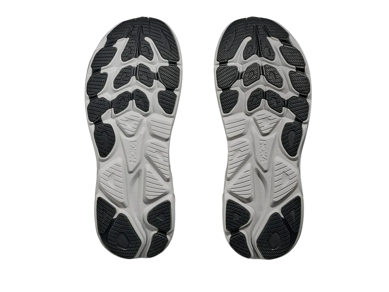 HOKA Clifton 10 Homme — Carbon Black Satellite Grey — vue 7