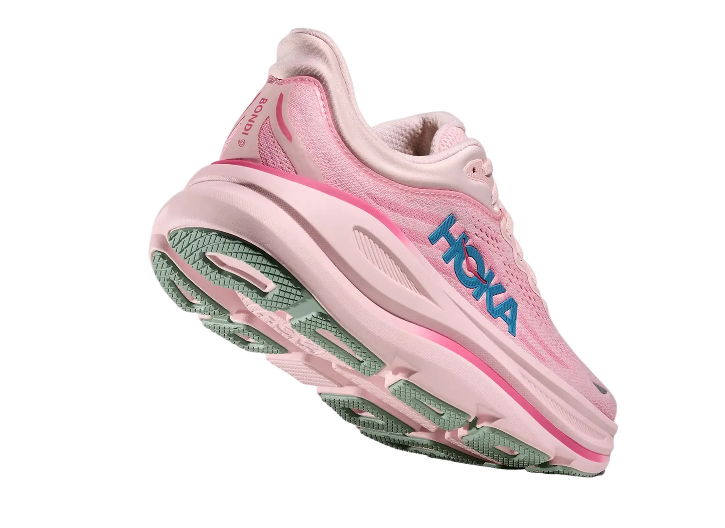 HOKA Bondi 9 Femme — Rose Tea Petal — vue 4