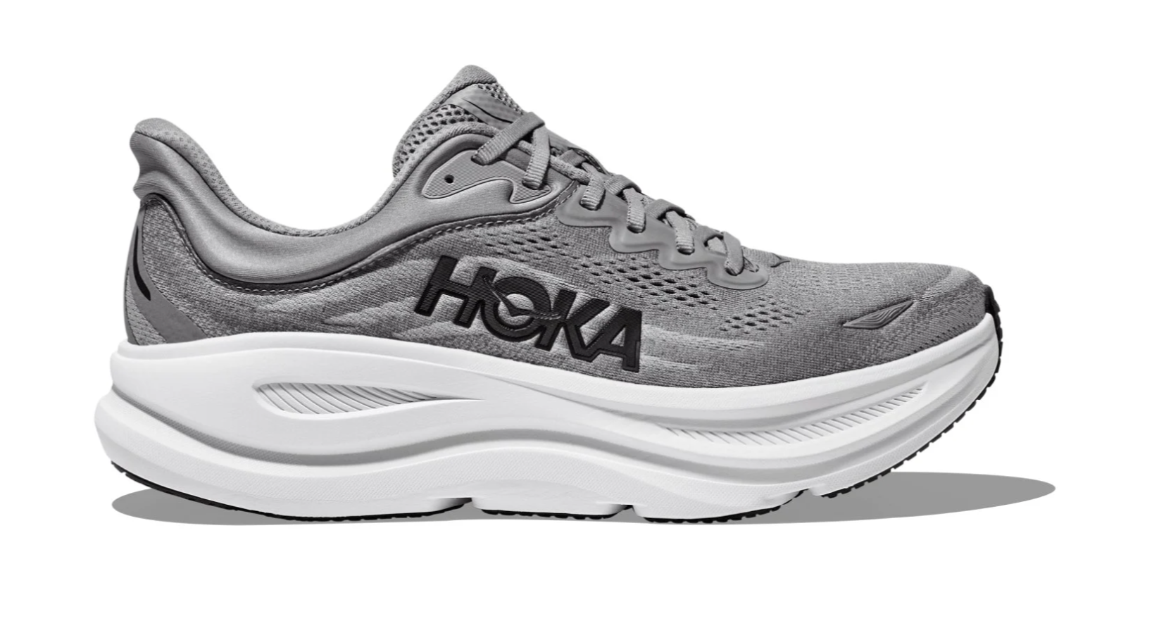 HOKA Bondi 9 Homme Large — Galactic Grey Stellar Grey — vue 1
