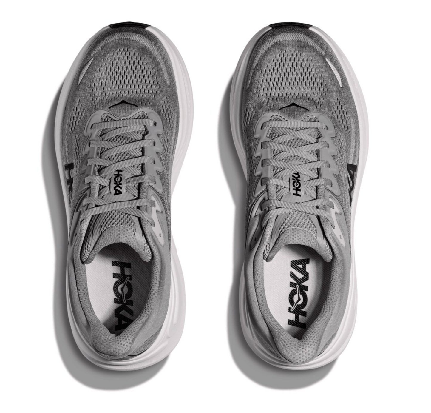 HOKA Bondi 9 Homme Large — Galactic Grey Stellar Grey — vue 4