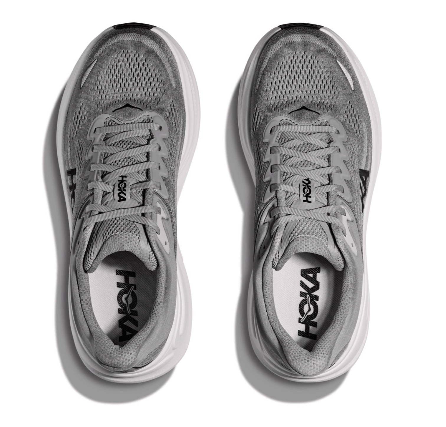 HOKA Bondi 9 Homme Large — Galactic Grey Stellar Grey — vue 4