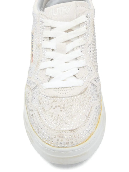 Autry Scarpa Bianco Donna Medalist Strass