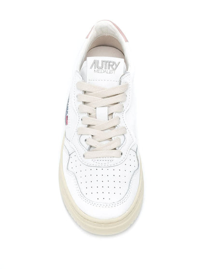 Autry Scarpa Bianco Rosa Donna Medalist Low